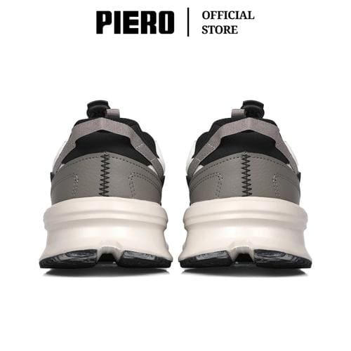 PIERO SEPATU SNEAKERS PRIA JOGGER 24 TRAC - Off White - Gambar 3