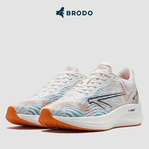Brodo - Running Shoes Active Venturi White Blue Orange - Gambar 4