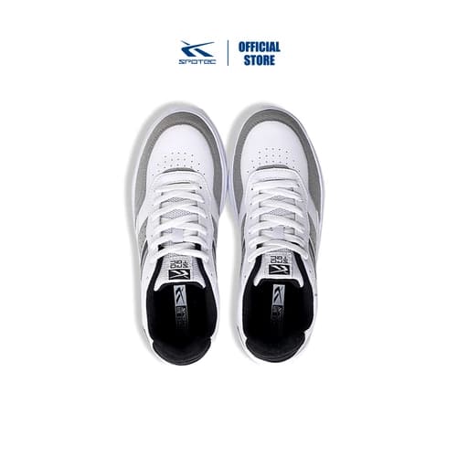 Spotec Sneakers Alonzo Sepatu Sneaker Pria Wanita Putih - Abu Muda - Gambar 3