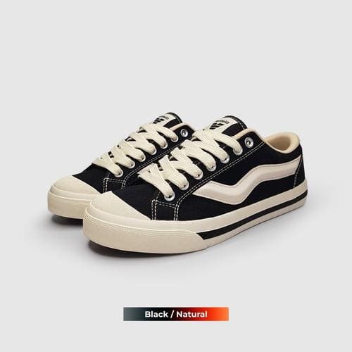 Sepatu Ventela Public Fat Low Sneakers Unisex - Black Natural